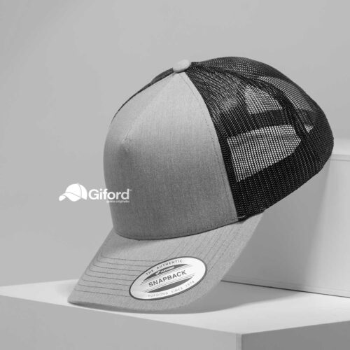 01-YP-CLASSICS®-RETRO-TRUCKER-CAP-Gris-negro YP Classics® Trucker – Gris claro con negro